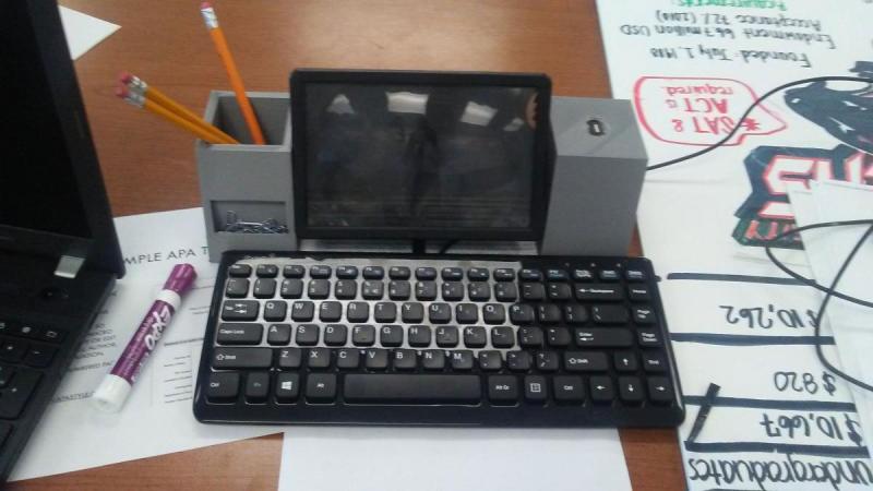 Marsean and Jerell's Insta-Laptop, an ingenious device that turns a smartphone into a laptop